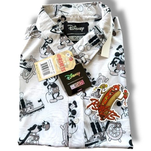 RSVLTS Limited Edition DISNEY 100 Steamboat Willie Mickey Size 2XL NWT Retired - Picture 2 of 7